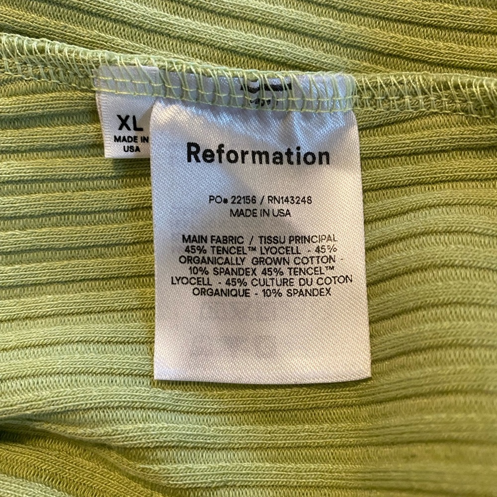 Reformation Sage Ribbed Button-Up Cardigan - Picture 5 of 5